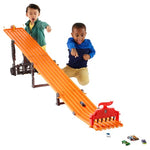 Hot Wheels Super 6-Lane Raceway Playset with 6 Cars & Winner Announcer