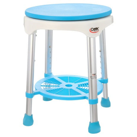 Carex EZ Bath & Shower Swivel Stool W/ Storage Tray