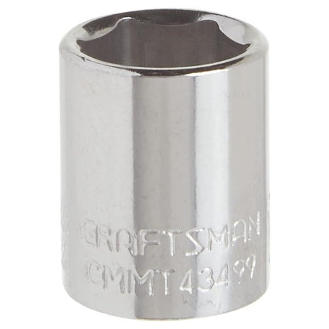 Craftsman Shallow 1/4" Drive 1/2" 6-Point Socket