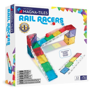 MAGNA-TILES Rail Racers 33-Piece Magnetic Construction Set