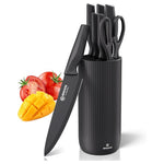 7-Piece Brewin Stainless Steel Kitchen Knife Set With Block