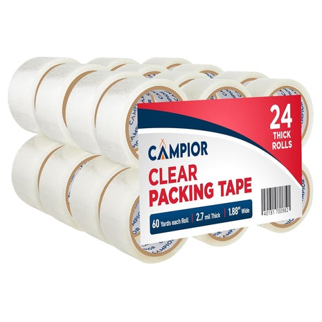 24 Rolls Clear Packing Tape