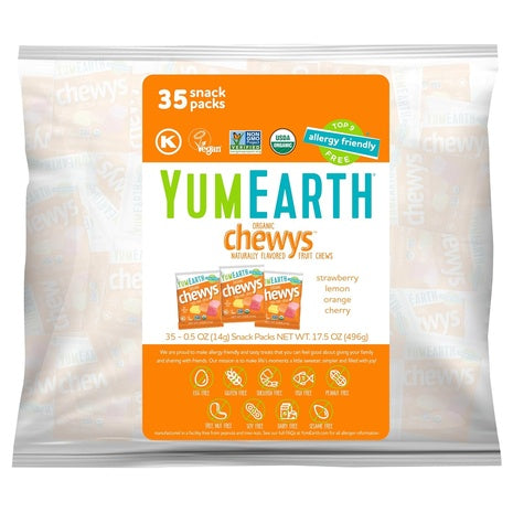 35 Snack Packs YumEarth Organic Chewys Candy
