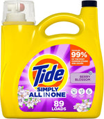 Tide Simply Clean & Fresh Liquid Laundry Detergent, Berry Blossom Scent (117 Fl Oz Bottles)