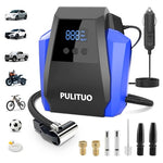 Portable Tire Inflator Air Compressor with Gauge & LED Light