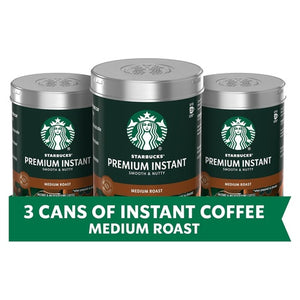 3-Pack Starbucks Premium Medium Roast Instant Coffee