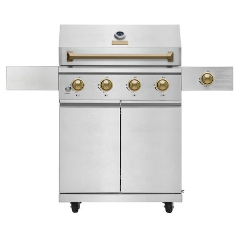 Gordon Ramsay Collections THOR Kitchen Outdoor Stainless Steel 4-Burner Gas Grill W/ Cover