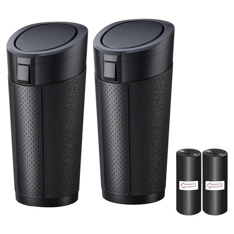 2 Car Trash Cans with Lids