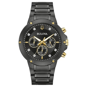 Bulova Men's Classic 6-Hand Chronograph Diamond Quartz Watch