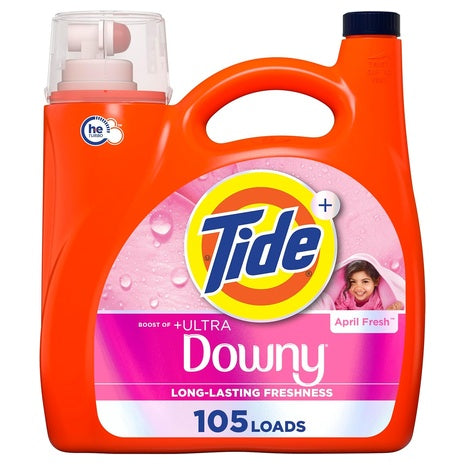 420 Loads Tide Plus Ultra Downy Liquid Laundry Detergent April Fresh Scent
