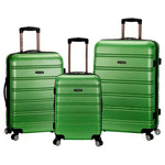 3-Piece Rockland Melbourne Hardside Expandable Spinner Wheel Luggage
