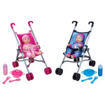 Lissi Umbrella Stroller Twin Set with 2 Baby Dolls