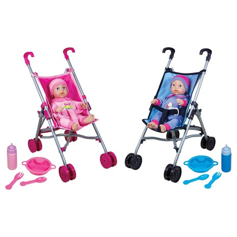 Lissi Umbrella Stroller Twin Set with 2 Baby Dolls