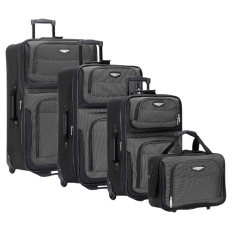 4-Piece Travel Select Amsterdam Expandable Rolling Upright Luggage Set