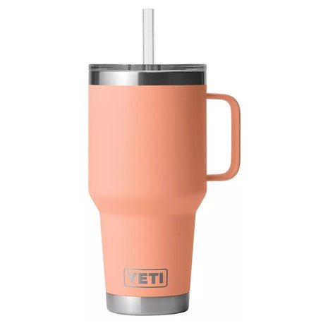 35-Oz Yeti Rambler Mug With Handle & Straw Lid