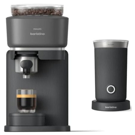 Philips Baristina Automatic Espresso Machine & Milk Frother Bundle