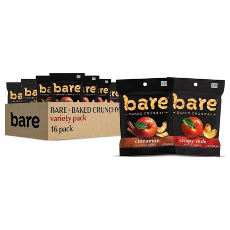 16 Bare Baked Fuji & Reds Apple Chips Variety Pack (0.53oz)