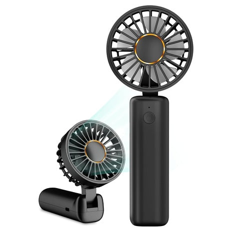 Hssio Foldable 2000mAh Rechargeable Ultra Quite 3-Speed Handheld Fan (2 Colors)