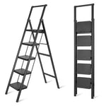 Tatayosi 5-Step Steel Folding Step Stool Ladder