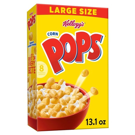 Large Size Box Of Corn Pops Breakfast Cereal