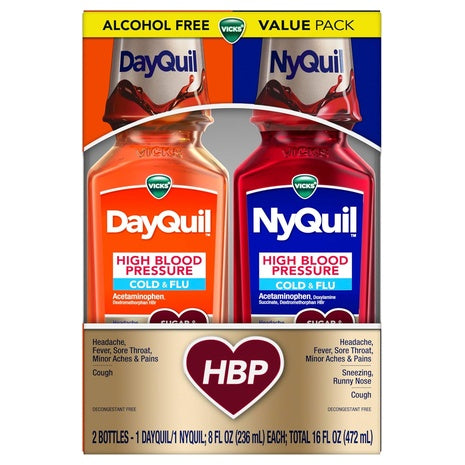 Vicks DayQuil & NyQuil High Blood Pressure Cold & Flu Relief Pack