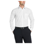 Van Heusen Men's Fitted Poplin Solid Dress Shirt