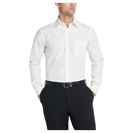 Van Heusen Men's Dress Shirt Fitted Poplin Solid