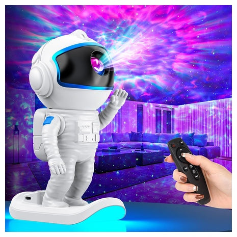Stbands Star Galaxy LED Night Light Ceiling Projector W/ Timer & Remote (Astronaut)