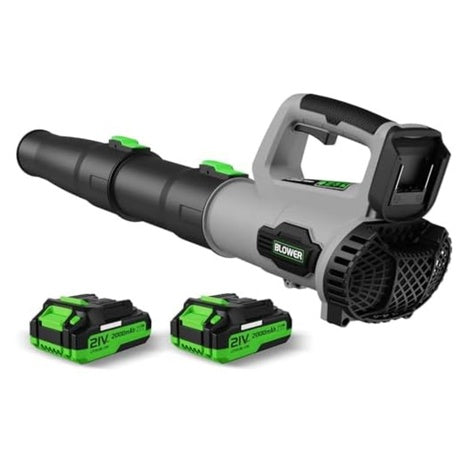 Leapul 21V Electric Leaf Blower With 2x2.0Ah Batteries & Charger