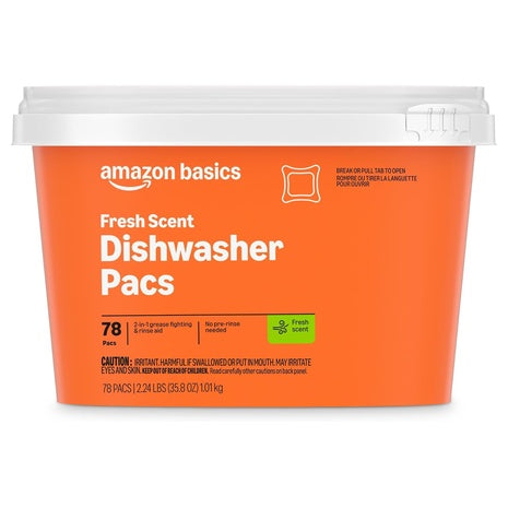 78 Amazon Basics Dishwasher Detergent Pacs