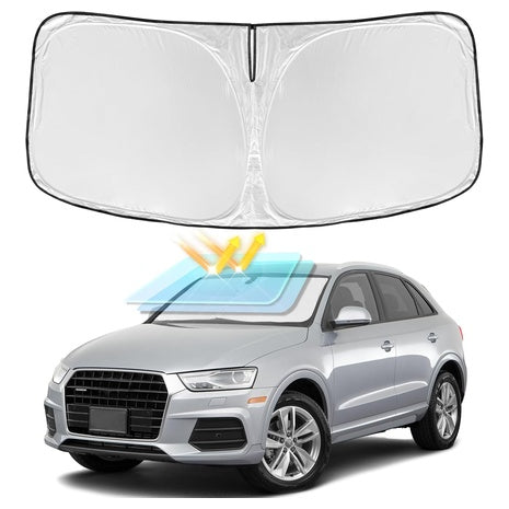4 Layers Audi Q3 2013-2018 UV Protection Windshield Sun Shade