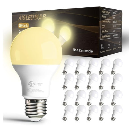 20 LED A19 Light Bulbs