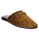 Gucci Women's Horsebit GG Suede Mule