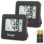2 TempPro Indoor Thermometer & Hygrometer Meters