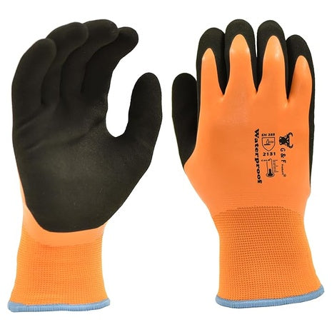 G & F Products Waterproof HPT Palm/Fingers Gloves