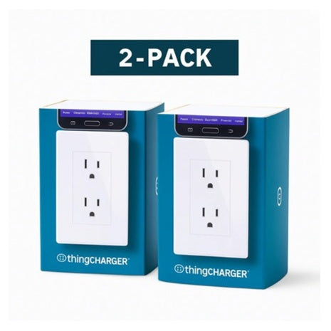 2-Pack ThingCHARGER W/Micro USB Adapter Tip & 2x USB Ports