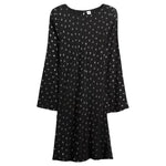 Gap Factory Women's Satin Boatneck Mini Dress (Black Shine)