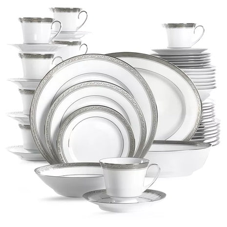 50-Piece Crestwood Platinum Dinnerware Set (Service for 8)