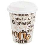 100 Amazon Basics 12oz Coffee Cups with Lids