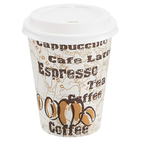 100 Amazon Basics 12oz Coffee Cups with Lids