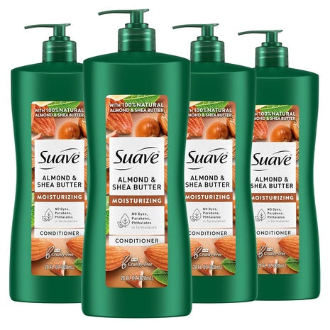4 Bottles Suave Almond & Shea Butter Conditioner