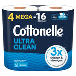 8 Mega Rolls (=32 Reg) Cottonelle Ultra Clean Toilet Paper