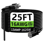 25ft Heavy Duty Extension Cord