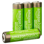 4-Pack Amazon Basics Rechargeable AA Batteries