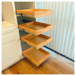 Rebrilliant 15" Pre-Assembled Solid Wood Pull Out Cabinet Organizer