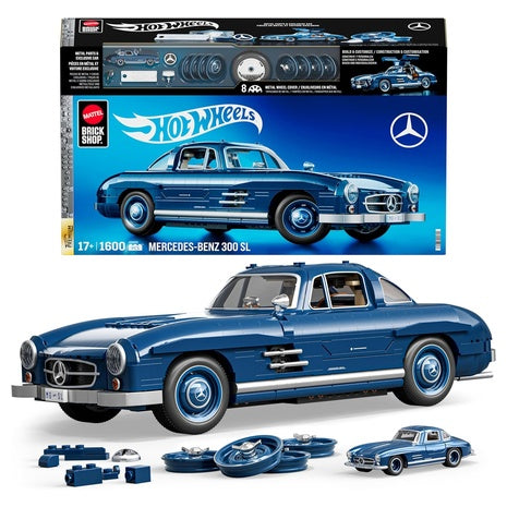 Mattel Hot Wheels 1600 Piece Premium Mercedes-Benz 300 SL Building Set