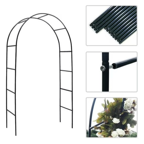 7ft JP Outdoor Skypatio Archway Steel Garden Trellis (3 Colors)