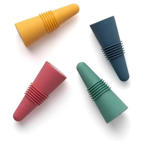 4 Pack Of Rabbit Silicone Wine Stoppers
