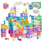 171-Piece Magnetic Tiles & Marble Run Set