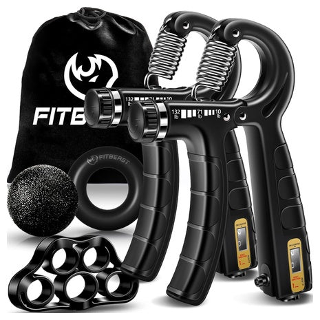 5 Piece Hand Grip Strengthener Workout Kit